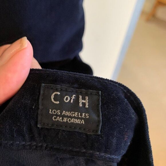 Citizens of Humanity navy velvet jean, EUC, sz 32, high rise skinny, classic - Picture 4 of 16